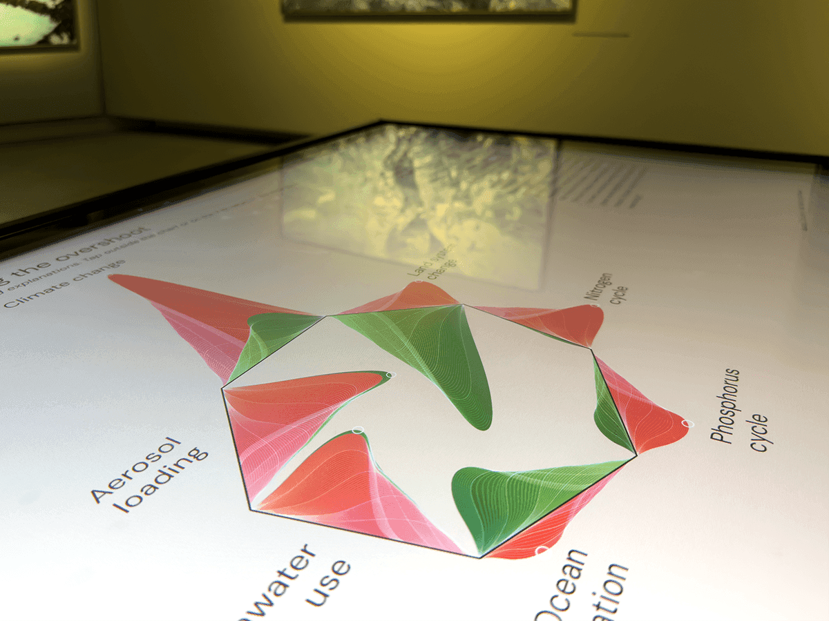 Interactive table at Gallerie d'Italia